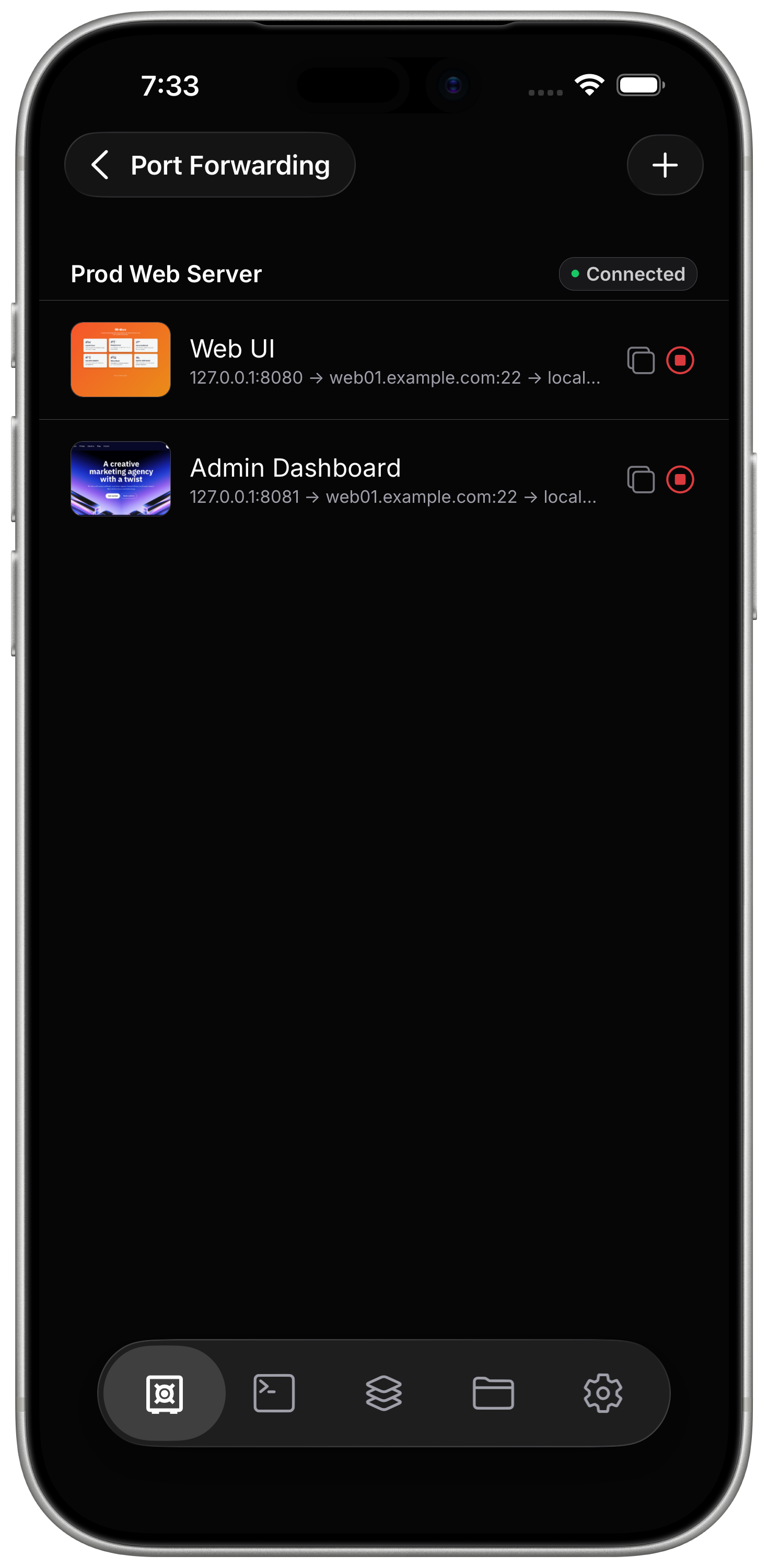 Port forwarding
