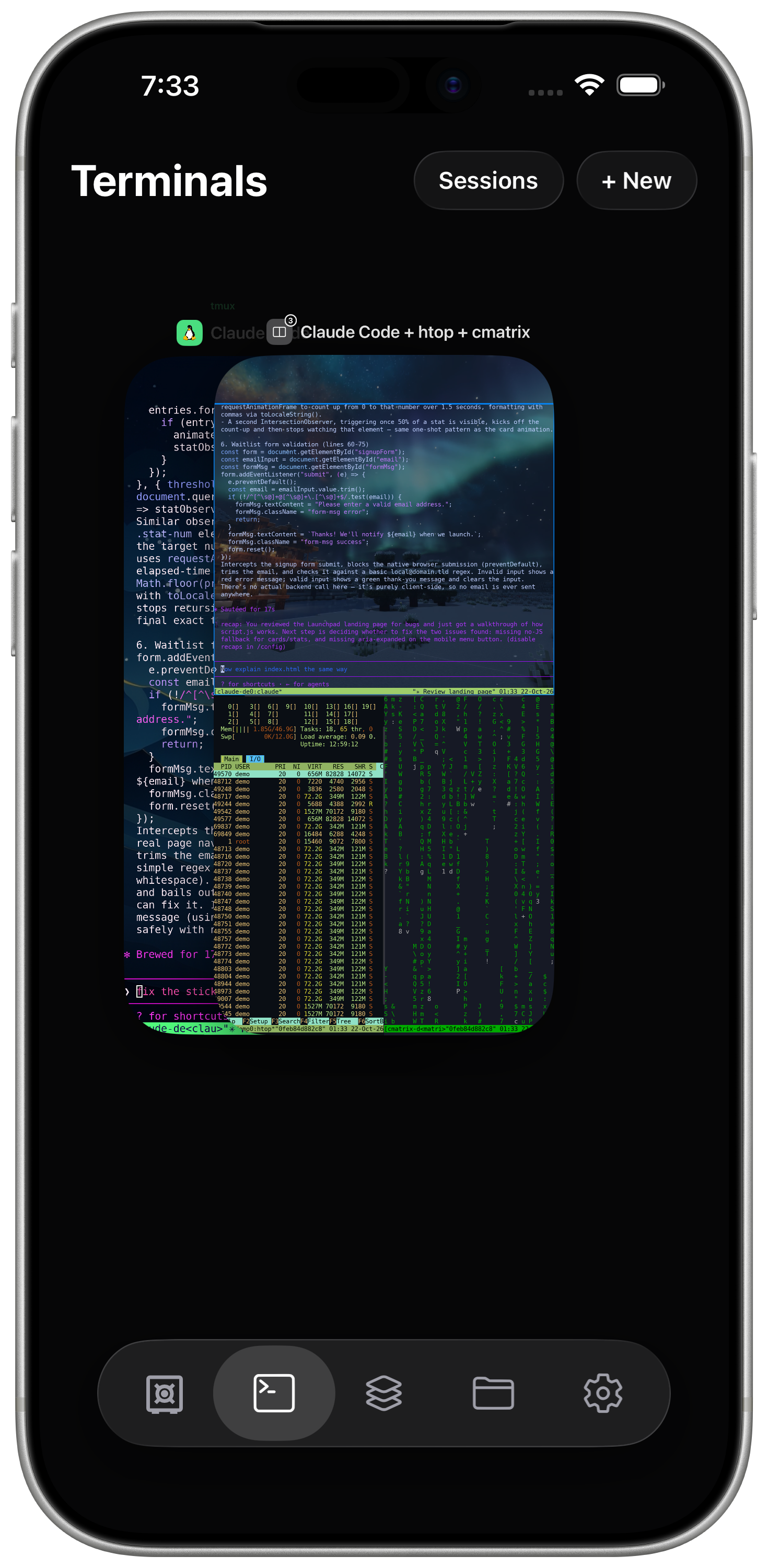 Terminals overview